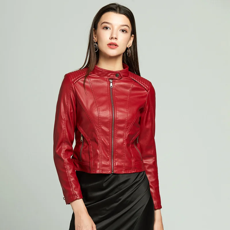 Large Size Europe And America Spring And Autumn PU Leather Female Leather Coat Hot Selling Coat Women's Jackets
Large Size Europe And America Spring And Autumn PU Leather Female Leather Coat Hot Selling Coat Women's Jackets