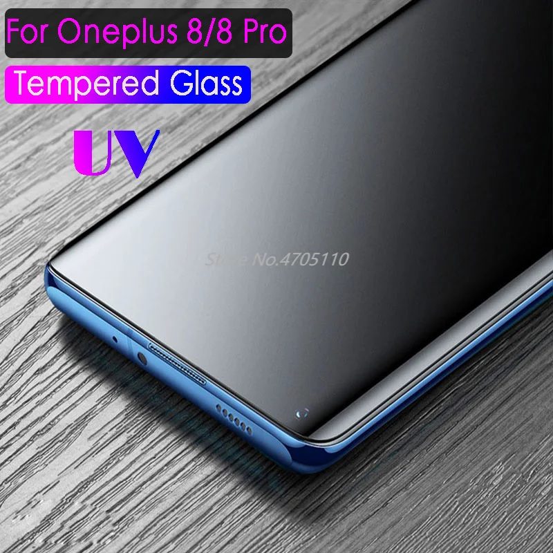 99D Nano Liquid UV Glass For OnePlus 8 Pro 7 7T Tempered Screen Protector One Plus 8Pro Full Coverage Protective Film | Мобильные