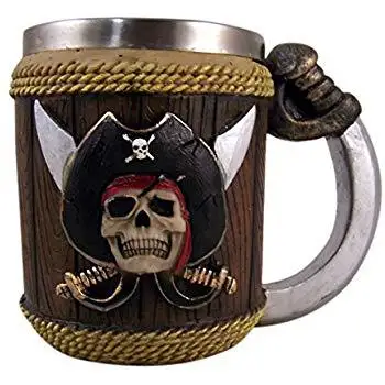 The Vikings Beer Steins Creative Pirate King Cup Cool Gift Collection Pirate Cup in Human Skeleton Kruger
The Vikings Beer Steins Creative Pirate King Cup Cool Gift Collection Pirate Cup in Human Skeleton Kruger