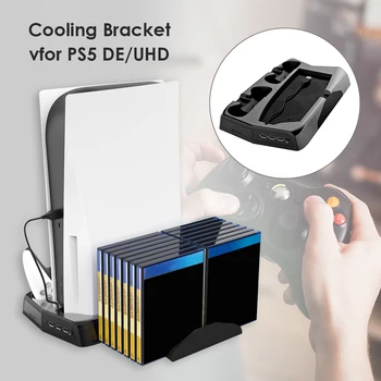 For PS5 Vertical Cooling Fan Stand for PS5 Digital Edition w/14Game Slots 3 Hub Port Dual Charging Station Charger for DualSense
For PS5 Vertical Cooling Fan Stand for PS5 Digital Edition w/14Game Slots 3 Hub Port Dual Charging Station Charger for DualSense