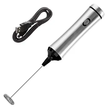 Usb Chargeable Double Spring Whisk Head Electric Milk Frother Stainless Steel Handheld Milk Foamer Drink Mixer Two Speeds
Usb Chargeable Double Spring Whisk Head Electric Milk Frother Stainless Steel Handheld Milk Foamer Drink Mixer Two Speeds