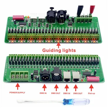 Controller 30CH DMX 512 RGB LED Strip Controller DMX Decoder LED DMX Decoder Dimmer Driver DC9V-24V Controller
Controller 30CH DMX 512 RGB LED Strip Controller DMX Decoder LED DMX Decoder Dimmer Driver DC9V-24V Controller