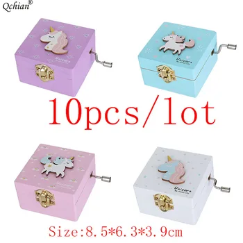 10pcs Unicorn Hand-ed music boxes Music baby room decoration Gifts Unisex Wooden Christmas Students Gift Box home decor
10pcs Unicorn Hand-ed music boxes Music baby room decoration Gifts Unisex Wooden Christmas Students Gift Box home decor