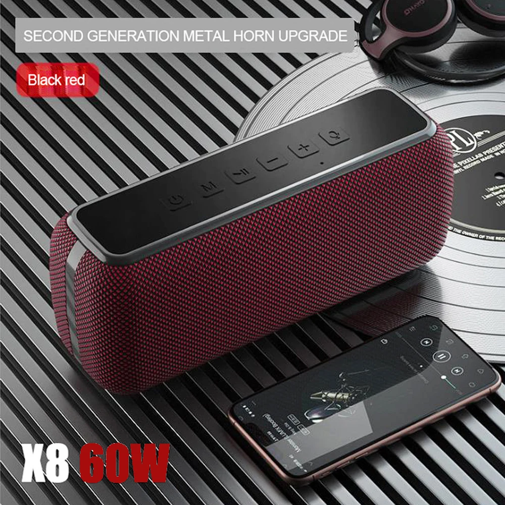 2020 upgrade 60w ultra high power wireless bluetooth speaker, waterproof, portable, outdoor, tws, subwoofer, support TF aux card
2020 upgrade 60w ultra high power wireless bluetooth speaker, waterproof, portable, outdoor, tws, subwoofer, support TF aux card