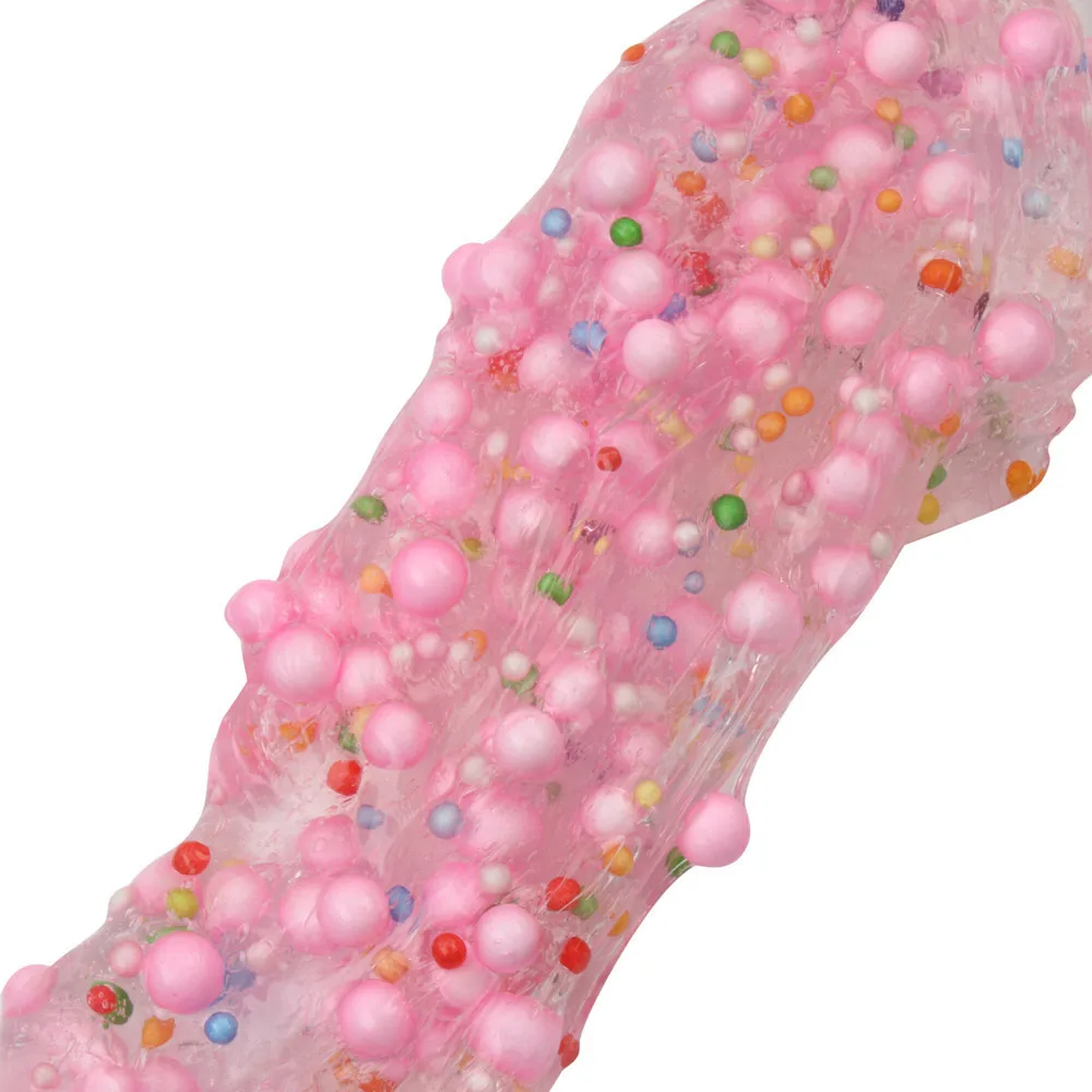 Beautiful Foam ball Cloud Slime Antistress Gadgets Stress Relief Kids Clay Toys Unzip Anti-stress Gift cute slime charms #B