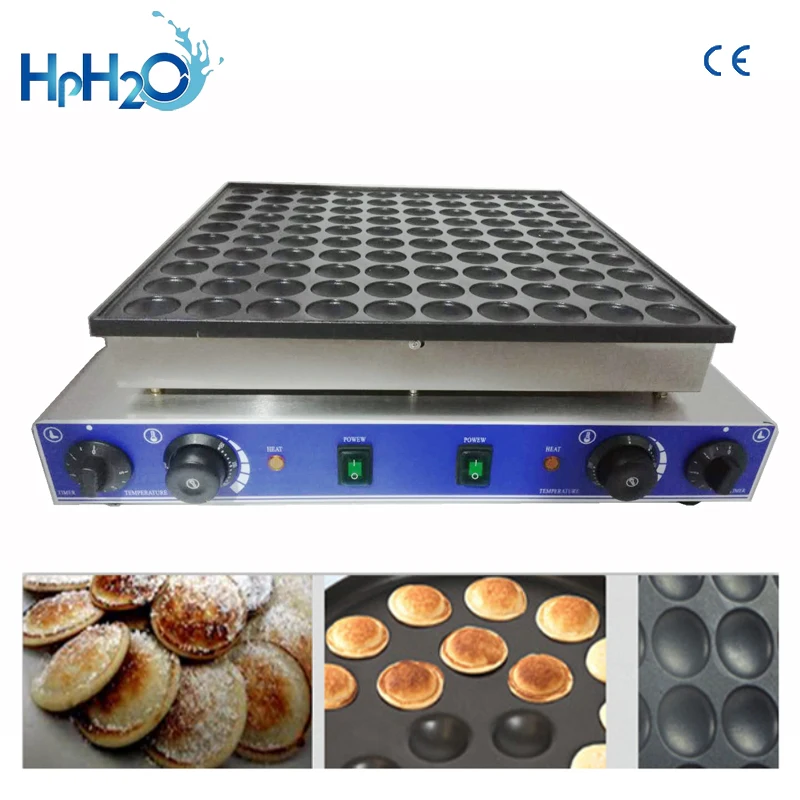 

CE approved 110V/220V commercial 100 pcs Mini Pancake Machine Poffertjes Grill Dutch Waffle Maker l pancake machine baker