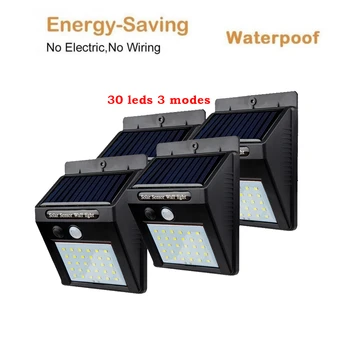 2/4PCS 3 Modes PIR Motion Sensor 30 LED Solar lamp Solar Rechargeable Energy Saving Security Lights Outdoor Waterproof Porch Gar
2/4PCS 3 Modes PIR Motion Sensor 30 LED Solar lamp Solar Rechargeable Energy Saving Security Lights Outdoor Waterproof Porch Gar
