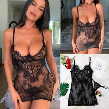 Hot Sexy Lingerie Women Sexy Lace Black Lingerie Thong Set Sleepwear Night Dress Backless Pajamas комплект белья женский пижама
Hot Sexy Lingerie Women Sexy Lace Black Lingerie Thong Set Sleepwear Night Dress Backless Pajamas комплект белья женский пижама