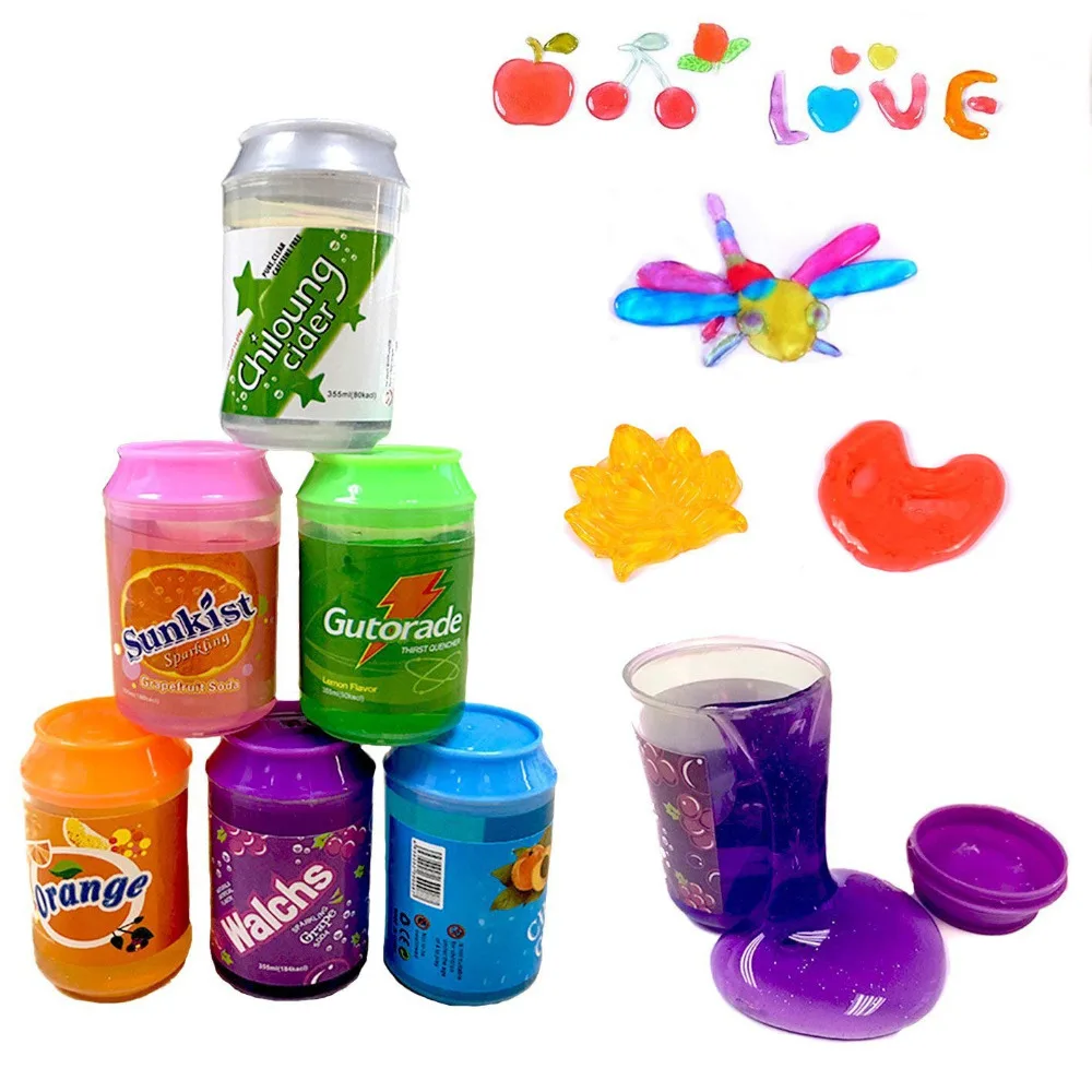 Crystal Soda Slime Fluffy Putty Polymer Clay Molds Cute Cans of Clay DIY Transparent Cheap Slime Toys Soft Clay Blowing Bubbles
Crystal Soda Slime Fluffy Putty Polymer Clay Molds Cute Cans of Clay DIY Transparent Cheap Slime Toys Soft Clay Blowing Bubbles