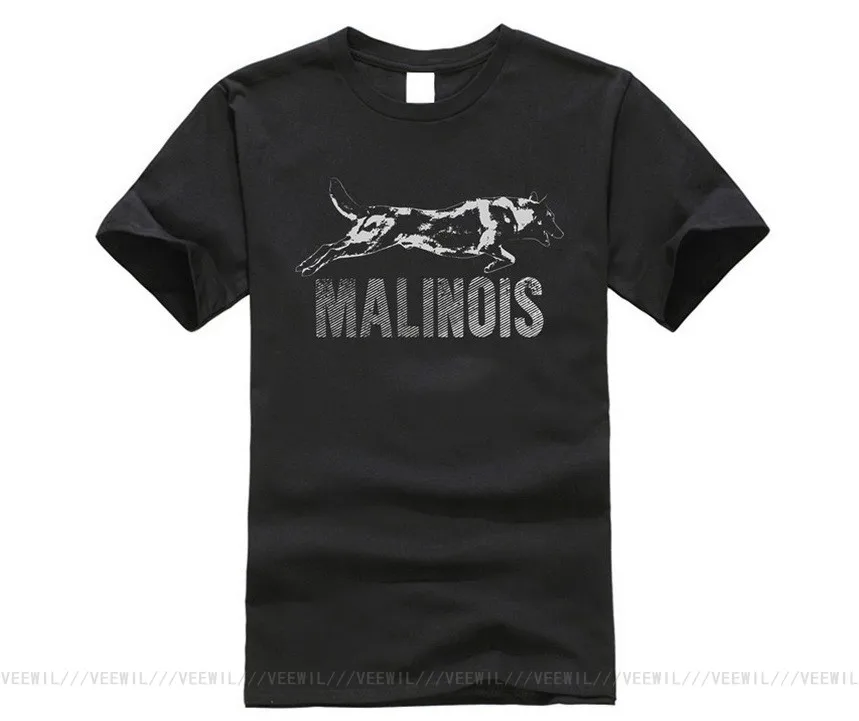Malinois Belgian Shepherd Mechelaar T Shirt Fashion Custom Round Neck Large Size | Мужская одежда