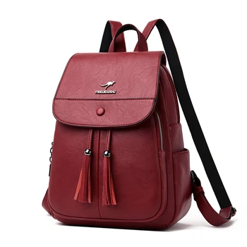 MANHAN Women Backpack Fashion Tassel Backpack Women 2020 New Solid Backpack Female High Quality PU Leather Backpack School
MANHAN Women Backpack Fashion Tassel Backpack Women 2020 New Solid Backpack Female High Quality PU Leather Backpack School