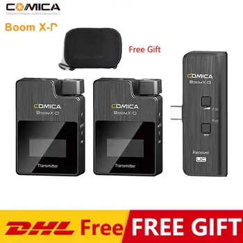 

Instock COMICA BoomX-D D1 D2 UC1 UC2 2.4G Digital 1-Trigger-2 Wireless Microphone with Transmitter & Receiver Clip-on Microphone