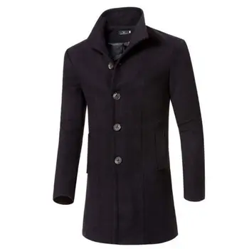 2018 Fashion US Men's Wool Coat Winter Overcoat Trench Outwear Long Sleeve Jacket 
2018 Fashion US Men's Wool Coat Winter Overcoat Trench Outwear Long Sleeve Jacket