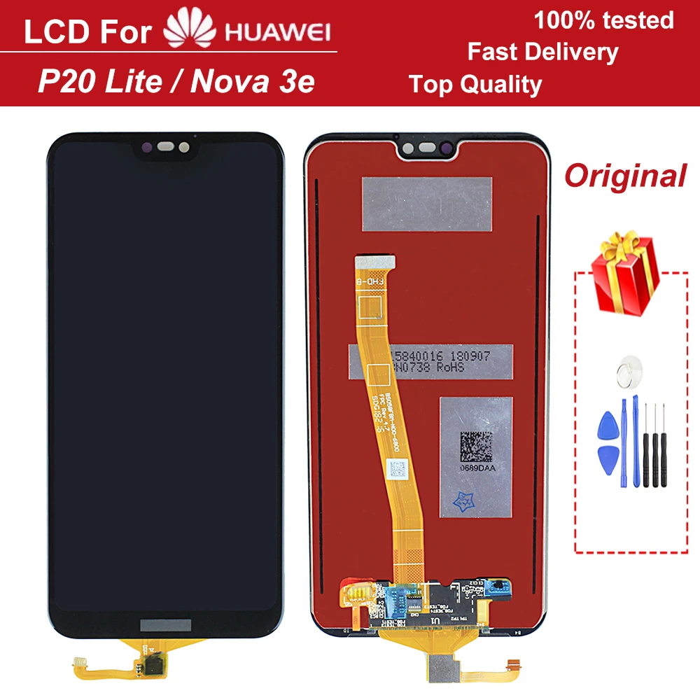 100% tested Original 5.84" Nova 3e LCD Display with Frame Replacement for Huawei P20 Lite LCD Touch Screen Digitizer Assembly
100% tested Original 5.84" Nova 3e LCD Display with Frame Replacement for Huawei P20 Lite LCD Touch Screen Digitizer Assembly