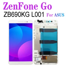 Ensemble écran tactile LCD de remplacement, 6.9 pouces, pour ASUS Zenfone Go ZB690KG L001=