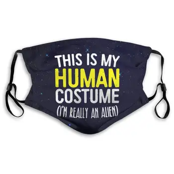 This is My Human Costume Mouth Cover Mask with PM2.5 Filters 5 Layers of Protection for Unisex Black
This is My Human Costume Mouth Cover Mask with PM2.5 Filters 5 Layers of Protection for Unisex Black