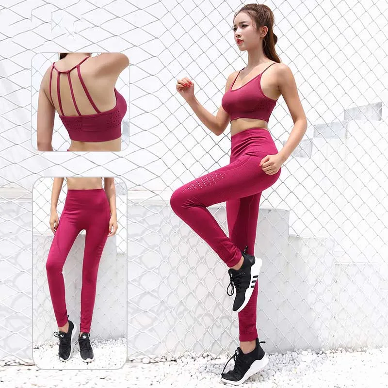 New Gym 2 Piece Set Workout Clothes for Women Sports Bra and Leggings Set Sports Wear for Women Gym Clothing Athletic Yoga Set
New Gym 2 Piece Set Workout Clothes for Women Sports Bra and Leggings Set Sports Wear for Women Gym Clothing Athletic Yoga Set