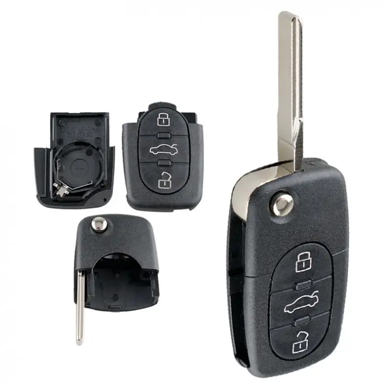 3 Buttons Car Key Fob Case Shell Replacement with HAA Blade Flip Folding Remote Cover Fit for Audi A2 A3 A4 A6 A8 TT New
3 Buttons Car Key Fob Case Shell Replacement with HAA Blade Flip Folding Remote Cover Fit for Audi A2 A3 A4 A6 A8 TT New