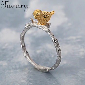 JIANERY Vintage Big 925 Sterling Silver Bird Rings For Women Bohemian Finger Ring Female Jewelry NEW 
JIANERY Vintage Big 925 Sterling Silver Bird Rings For Women Bohemian Finger Ring Female Jewelry NEW