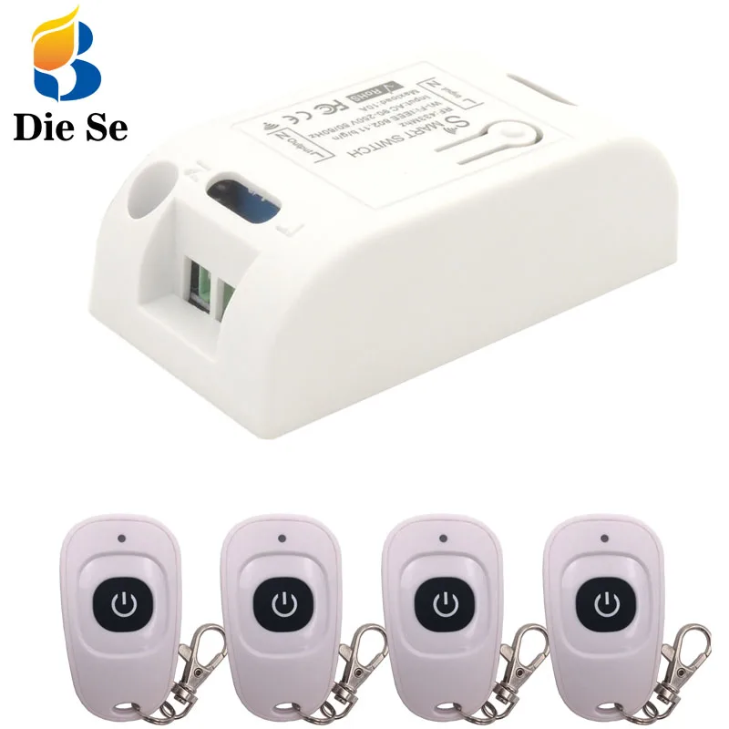 

Smart Automation Modules Wifi Wireless Switch and 433Mhz RF Remote Control Via IOS Android Phone and Transmitter Timing control