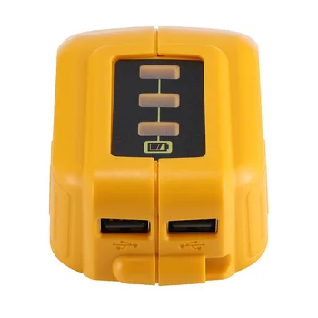 New USB Converter Charger Adapter Phone Tablet Quick Charger USB Charger Fast Charging for DEWALT 14.4V 18V 20V Li-ion Battery
New USB Converter Charger Adapter Phone Tablet Quick Charger USB Charger Fast Charging for DEWALT 14.4V 18V 20V Li-ion Battery