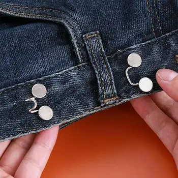 1 Set Adjustable Snap Button Removable Retractable Snap Metal Clothing Button Pants Waist Jeans Button Adjustable Nail-free N5L4
1 Set Adjustable Snap Button Removable Retractable Snap Metal Clothing Button Pants Waist Jeans Button Adjustable Nail-free N5L4