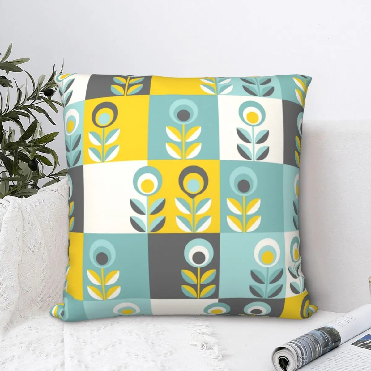 Квадратная наволочка в скандинавском стиле с цветами, наволочка для подушки, милый домашний декоративный чехол на молнии для кровати в скан... 
Квадратная наволочка в скандинавском стиле с цветами, наволочка для подушки, милый домашний декоративный чехол на молнии для кровати в скан...