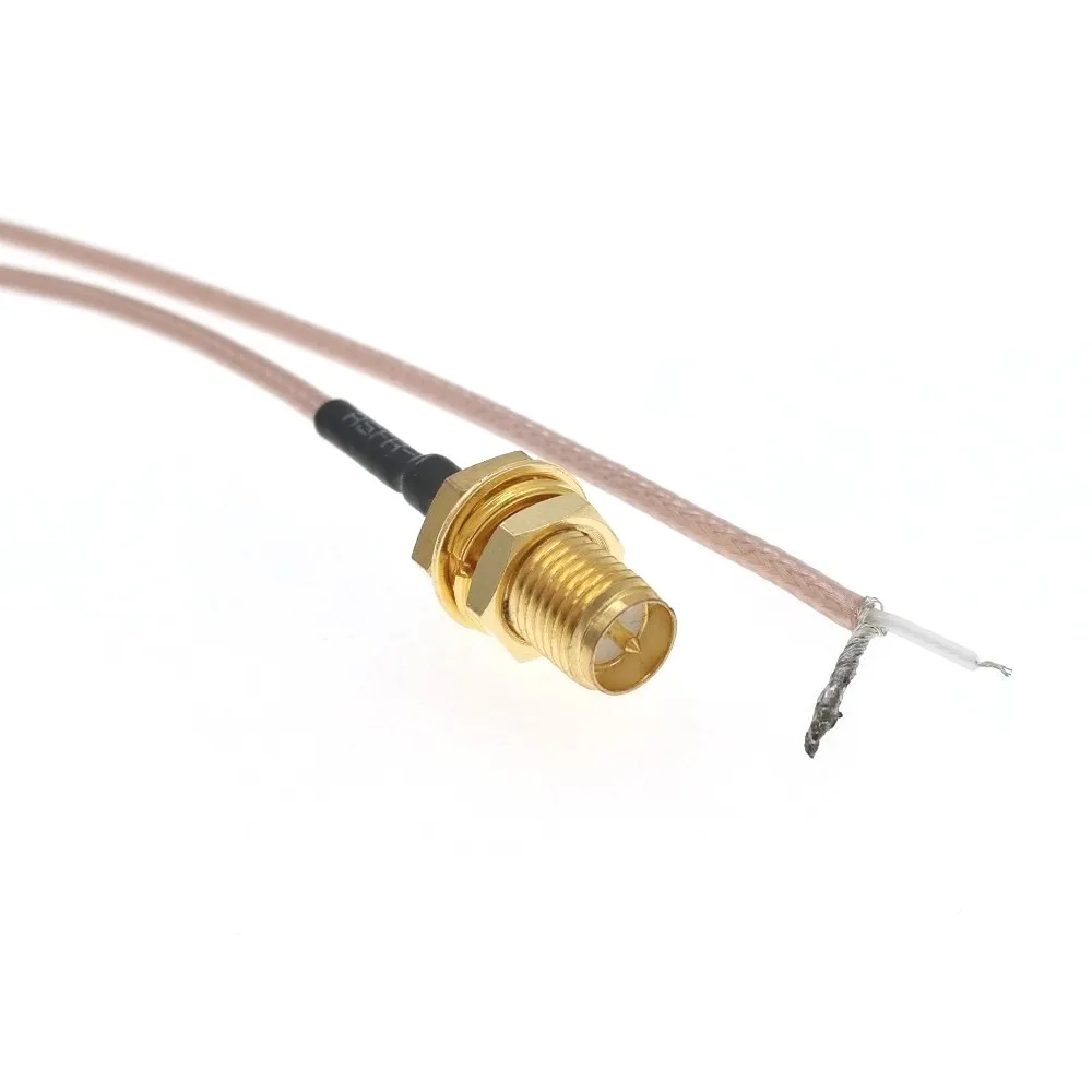 RP-SMA Female To PCB SOLDER RG178 3