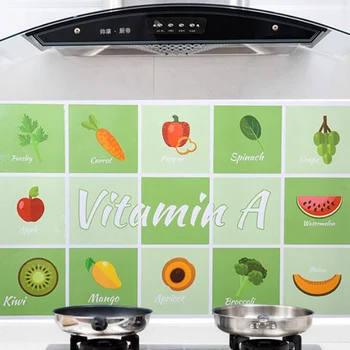 Kitchen Oil Proof Waterproof Sticker Self-adhensive Heat Resistant Kitchen Backsplash Tile Sticker DIY Anti-Oil Wall Sticker 
Kitchen Oil Proof Waterproof Sticker Self-adhensive Heat Resistant Kitchen Backsplash Tile Sticker DIY Anti-Oil Wall Sticker