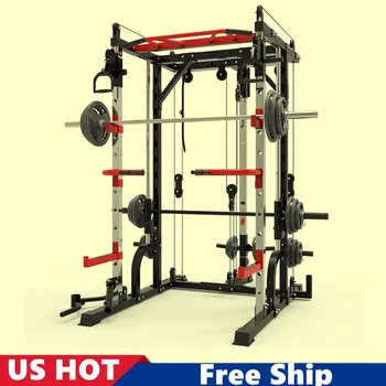 Free Ship USA Commercial Gym Training Equipment Smith Machine Squat Weightlifting Barbell Bench Press Gantry
Free Ship USA Commercial Gym Training Equipment Smith Machine Squat Weightlifting Barbell Bench Press Gantry
