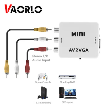 VAORLO Mini HD AV2VGA Video Converter Convertor Box AV RCA CVBS to VGA Video Converter with 3.5mm Audio to PC HDTV Converter
VAORLO Mini HD AV2VGA Video Converter Convertor Box AV RCA CVBS to VGA Video Converter with 3.5mm Audio to PC HDTV Converter