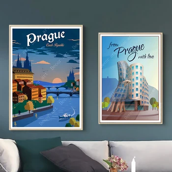 Czechoslovakia Prague Sunset Square Travel Canvas Paintings Vintage Wall Kraft Posters Coated Wall Stickers Home Decor Gift 
Czechoslovakia Prague Sunset Square Travel Canvas Paintings Vintage Wall Kraft Posters Coated Wall Stickers Home Decor Gift