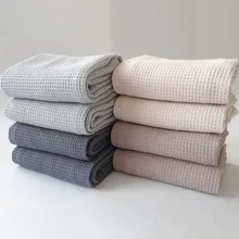 Hand-Towel Cotton Bathroom-Supplies Face-Care Waffle-Pattern Eco-Friendly Multi-Purpose