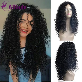 AILIADE Afro Kinky Curly Long Wigs For Black Women Synthetic Wigs Black Ombre American African Heat Resistant Fluffy Wig 
AILIADE Afro Kinky Curly Long Wigs For Black Women Synthetic Wigs Black Ombre American African Heat Resistant Fluffy Wig