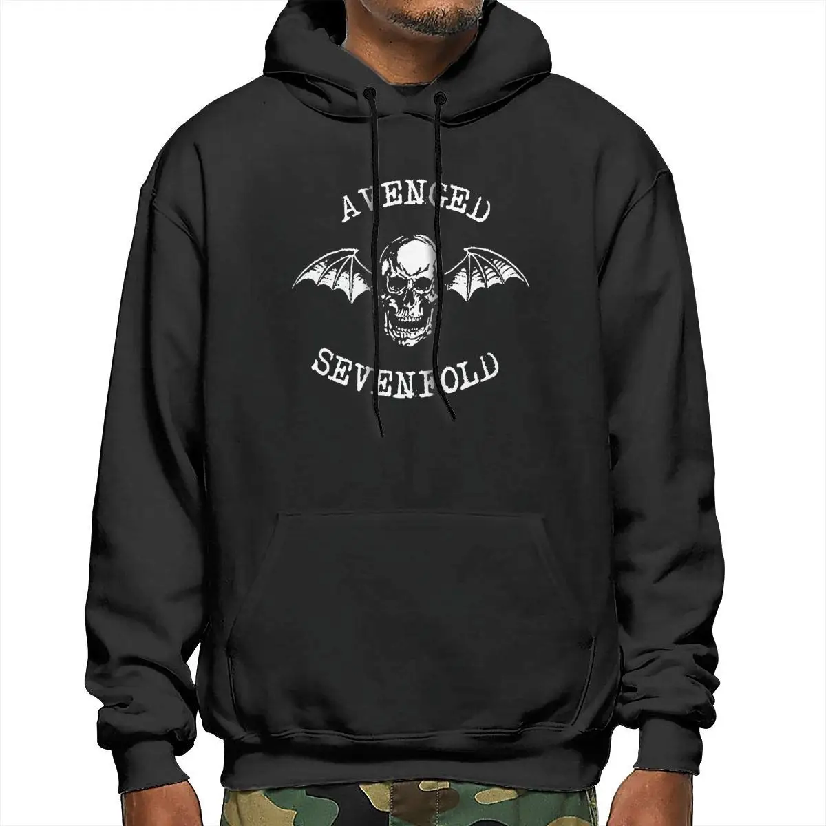 Mens Pullover Fleece Hoodie Avenged Sevenfold Classic Sweatshirt with Kanga Pocket Black streetwear hoodies Sweatshirts
Mens Pullover Fleece Hoodie Avenged Sevenfold Classic Sweatshirt with Kanga Pocket Black streetwear hoodies Sweatshirts