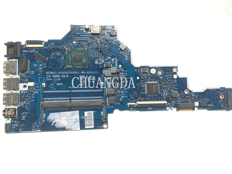 SR3S1 N4000 для hp 14-df портативная материнская плата L24458-601 6050a2993001-mb-a03 с n5000 | Компьютеры