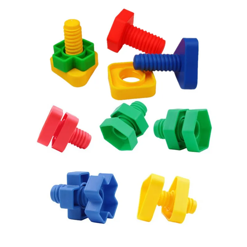 4 Sets Screw Building Blocks Plastic Insert bBlocks Nut Shape Toys For Children Educational Toys Scale Models
4 Sets Screw Building Blocks Plastic Insert bBlocks Nut Shape Toys For Children Educational Toys Scale Models