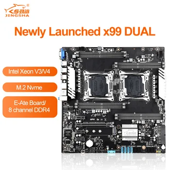 JINGSHA X99 Dual CPU Motherboard LGA 2011V3 V4 Dual Gigabit Ethernet 8 *DDR4 DIMM Up to 256GB VGA USB3.0 10* SATA3.0 NVMe M.2
JINGSHA X99 Dual CPU Motherboard LGA 2011V3 V4 Dual Gigabit Ethernet 8 *DDR4 DIMM Up to 256GB VGA USB3.0 10* SATA3.0 NVMe M.2