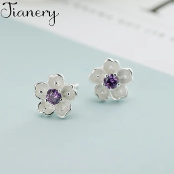 JIANERY Real Pure Silver Color Cheery Flower Earrings For Women Fashion Jewelry Pendientes Brincos Drop Shipping
JIANERY Real Pure Silver Color Cheery Flower Earrings For Women Fashion Jewelry Pendientes Brincos Drop Shipping