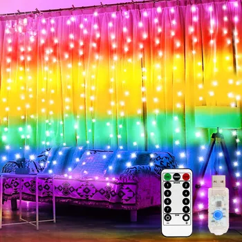 LED Window Curtain Fairy Lights 8 Modes USB Icicle String Lights with Remote Control for Indoor Party, Wedding, Bedroom, Garden
LED Window Curtain Fairy Lights 8 Modes USB Icicle String Lights with Remote Control for Indoor Party, Wedding, Bedroom, Garden