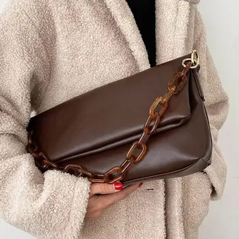 Vintage Chain Armpit bag 2020 Fashion New High quality PU Leather Women's Designer Handbag High capacity Shoulder Messenger Bag 
Vintage Chain Armpit bag 2020 Fashion New High quality PU Leather Women's Designer Handbag High capacity Shoulder Messenger Bag