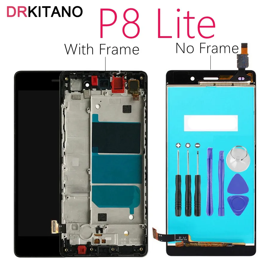 for Huawei P8 Lite ALE-L21 LCD Display Touch Screen Digitizer With Frame P8Lite ALE-L04 Screen Replace For Huawei P8 Lite LCD
for Huawei P8 Lite ALE-L21 LCD Display Touch Screen Digitizer With Frame P8Lite ALE-L04 Screen Replace For Huawei P8 Lite LCD