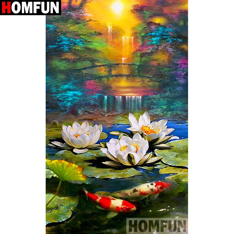 HOMFUN 5D Diamond "Lotus carp" Diamond Embroidery Full Round/ Square Diy Diamond Painting Cross Stitch Home Decor A12176
HOMFUN 5D Diamond "Lotus carp" Diamond Embroidery Full Round/ Square Diy Diamond Painting Cross Stitch Home Decor A12176