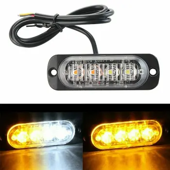 4 Pcs 4-Led Amber Flash Flashing Recovery Strobe Car Emergency Signal Led Orange Grill Breakdown Light Fog Light Beacon
4 Pcs 4-Led Amber Flash Flashing Recovery Strobe Car Emergency Signal Led Orange Grill Breakdown Light Fog Light Beacon