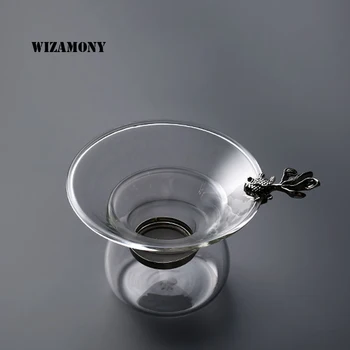 WIZAMONY 1PCS Golden Fish Silver Fish Type Tea Filter Kongfu Tea Infuser Stainless Steel Drinkware Teapot Tea set
WIZAMONY 1PCS Golden Fish Silver Fish Type Tea Filter Kongfu Tea Infuser Stainless Steel Drinkware Teapot Tea set