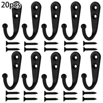 20PCS Black/Silver Coat Hook Wardrobe Vintage Wall Hook Hat Hook Robe Hats Bag Key Adhesive Wall Hanger
20PCS Black/Silver Coat Hook Wardrobe Vintage Wall Hook Hat Hook Robe Hats Bag Key Adhesive Wall Hanger