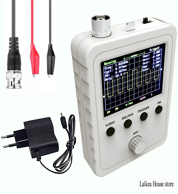 Updated 2.4 Inch Tft Digital Oscillator Kit with Power Supply and Bnc Clip Cable Probe Q15001 (Assembled Finished Machine) Measu
Updated 2.4 Inch Tft Digital Oscillator Kit with Power Supply and Bnc Clip Cable Probe Q15001 (Assembled Finished Machine) Measu
