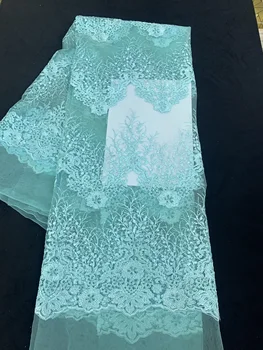 5 Yards Ice Blue Handicrafts Embroidery Lace Fabric For Dresses 100% Polyester Unique Folded Yarn Mesh Lace
5 Yards Ice Blue Handicrafts Embroidery Lace Fabric For Dresses 100% Polyester Unique Folded Yarn Mesh Lace