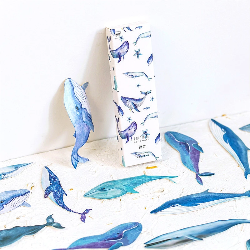30pcs Blue Whale Paper Bookmark Memory Book Holder Message Card Student Boy Girl Reader School Office Cute Clip Stationery Gift
30pcs Blue Whale Paper Bookmark Memory Book Holder Message Card Student Boy Girl Reader School Office Cute Clip Stationery Gift