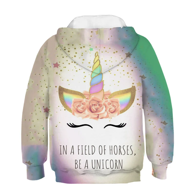 Sparkling Unicorn Black Hoodie Sparkling Unicorn Black Hoodie